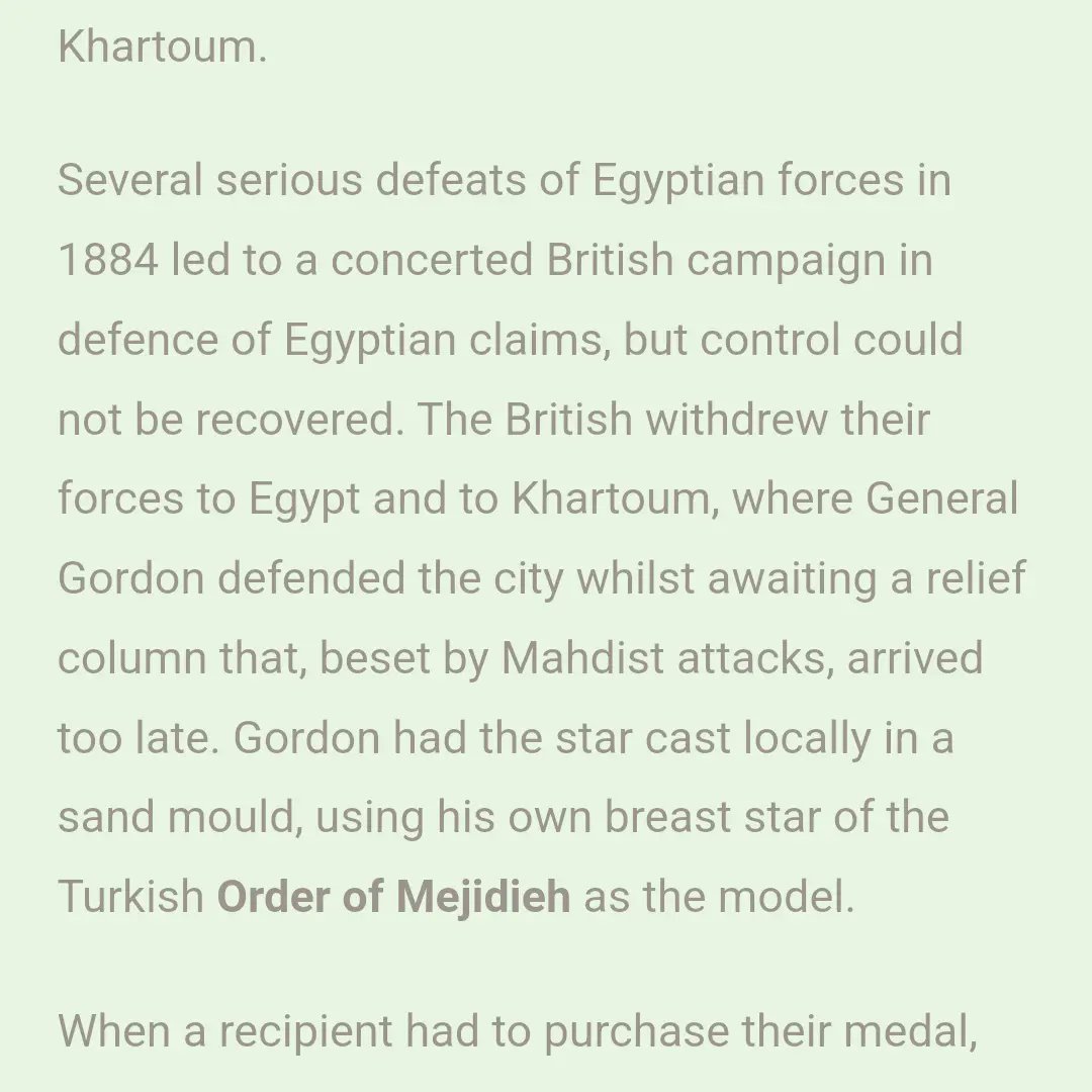 DavidLo18329301's tweet photo. General Gordons Star of the Seige of Khartoum. Molded on his own Turkish Order of the Mejidieh and sold to officers for morale boosting and as a means to raise funds for supplies for Khartoum under seige.

#khartoum #soudan #sudan #history #medal #chinesegordon #generalgordon https://t.co/KadTwGJlwF