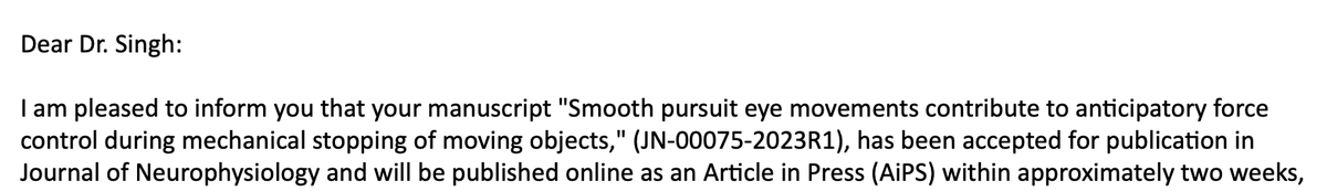 First paper from @oindsi and @SNLlabpsu accepted for publication at @JNeurophysiol today!! Great collaboration with @NEneeSW