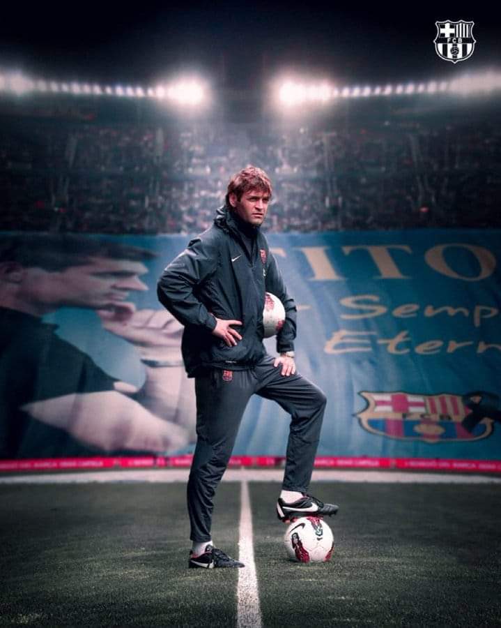 Today it has been 9 years since Tito left us, carried away by his illness that forced him to give up the bench of Barça. Forever in history.

Let's go get this 100-point La Liga for him.

Per sempre etern 🕊️💙❤️

#TitoEtern 🔵🔴