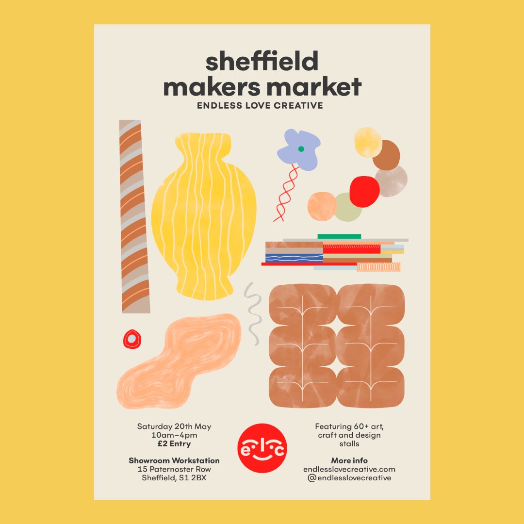 We went live with <a href="/lizzharry/">lizharrydesign</a>  on instagram today, she shared lots of incredible insight into building a creative biz. Liz will be joining our Sheffield Market on May 20th <a href="/theworkstation/">The Workstation</a> with a colourful curation of accesorries. Check out the live instagram.com/endlesslovecre…
