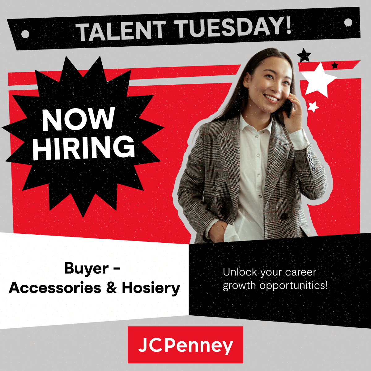 👋 Calling all #Buyers! Need a crystal-clear path for growth? ⏳We have built an exciting career ladder 🪜to success - start with our #joboftheweek: bit.ly/3V0a7WP! 

#love2bejcp #nowhiring  #talenttuesday