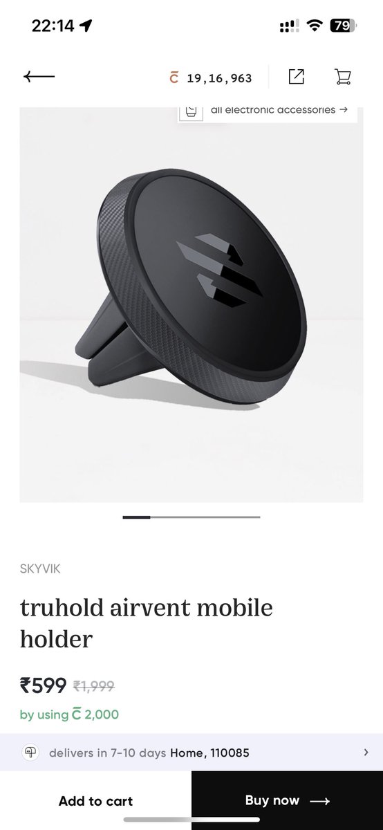 MaverickGeekay's tweet photo. @CRED_club @kunalb11 looks like you think your customers are idiots or dumb to fall into these tactics. 

Just saw your product in the shopping section at the m exact same price of Amazon without burning any coins.

Saw a beautiful similarity in other products as well.

Shame! https://t.co/SML3Oqlyn4