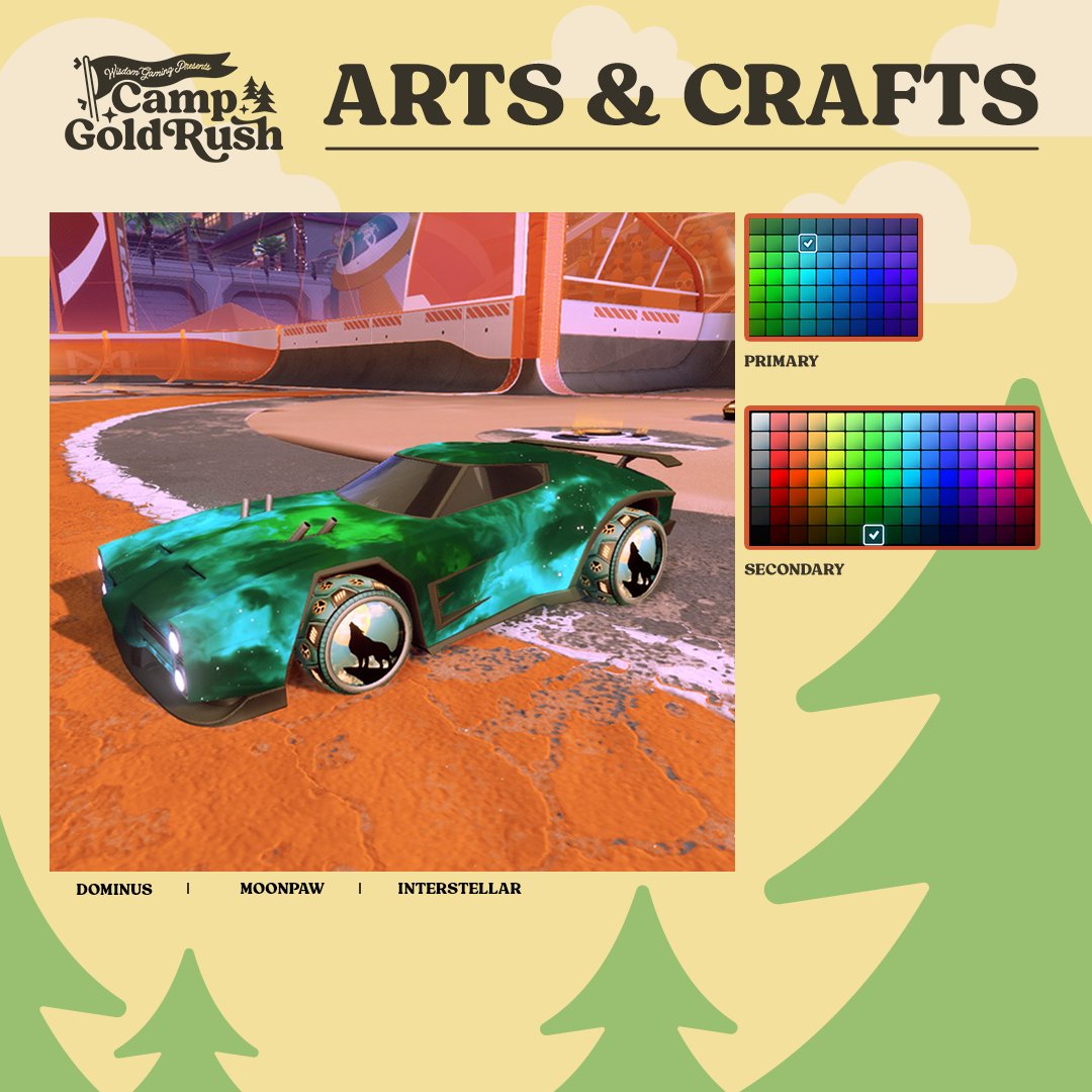 Time to earn your arts and crafts badge, campers! Cruise the pitch with this nighttime inspired ride. You just might be able to hear the howls. 🐺