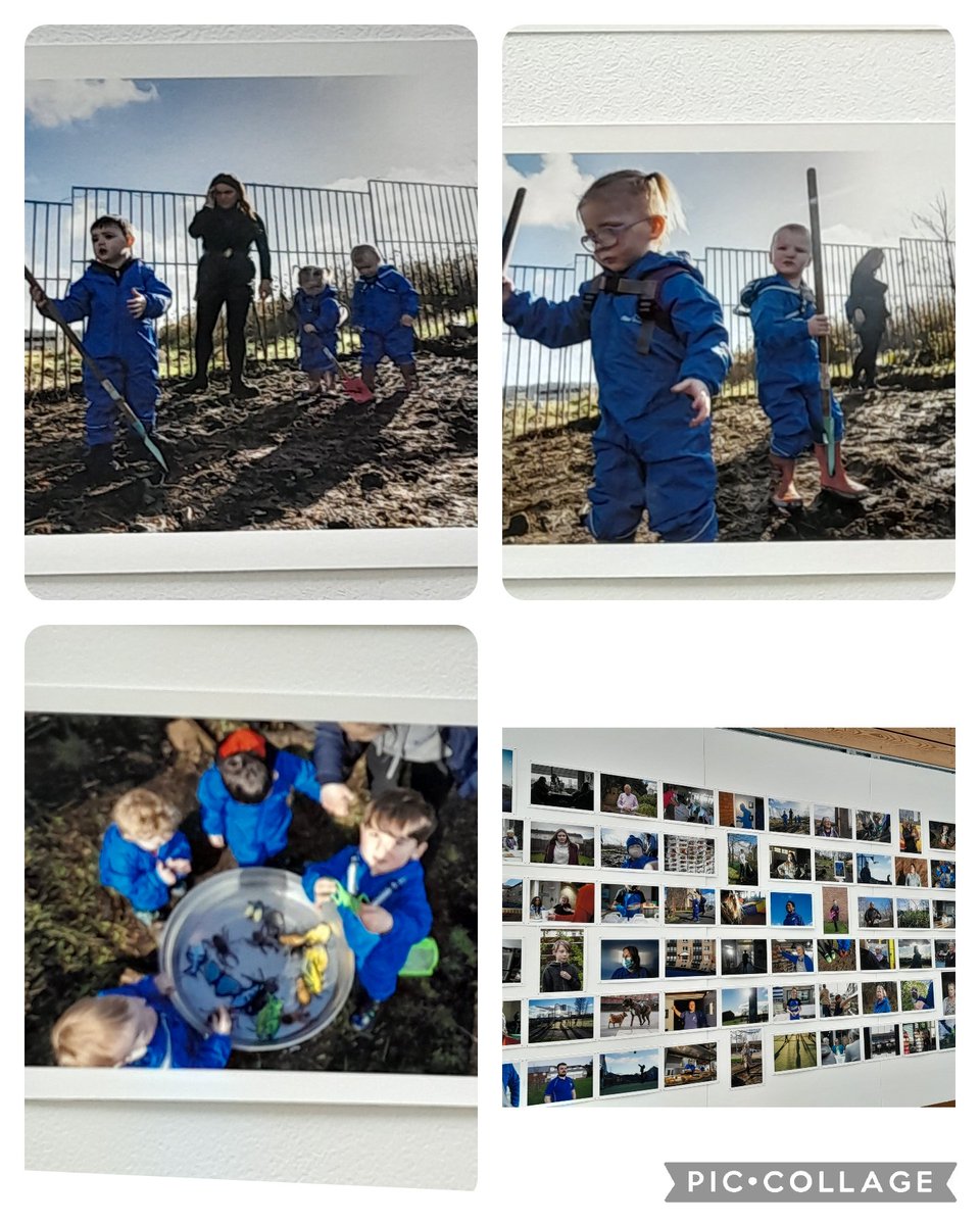 Suzieq1402's tweet photo. Some of my lovely colleagues @FARE_Scotland featuring on the walls of the @PlatformGlasgow in their exhibition alongside many locals in our community. #fareplaynursery too. @Jimmy_FARE @christyk377 @RHSBloom @LeniFare https://t.co/b2yY6hHCKu
