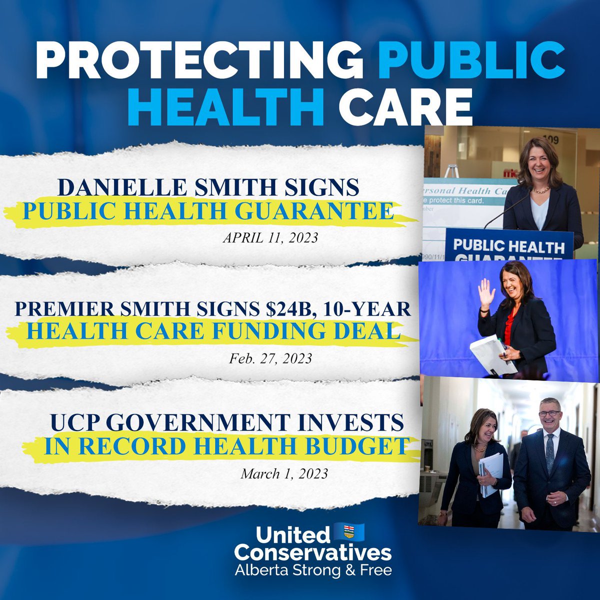 The media and NDP can dig through old opinion pieces to try and misconstrue Premier Smith’s views on public health care, but her actions and words have been clear: “under no circumstances will any Albertan ever have to pay out-of-pocket for access to their family doctor or to get