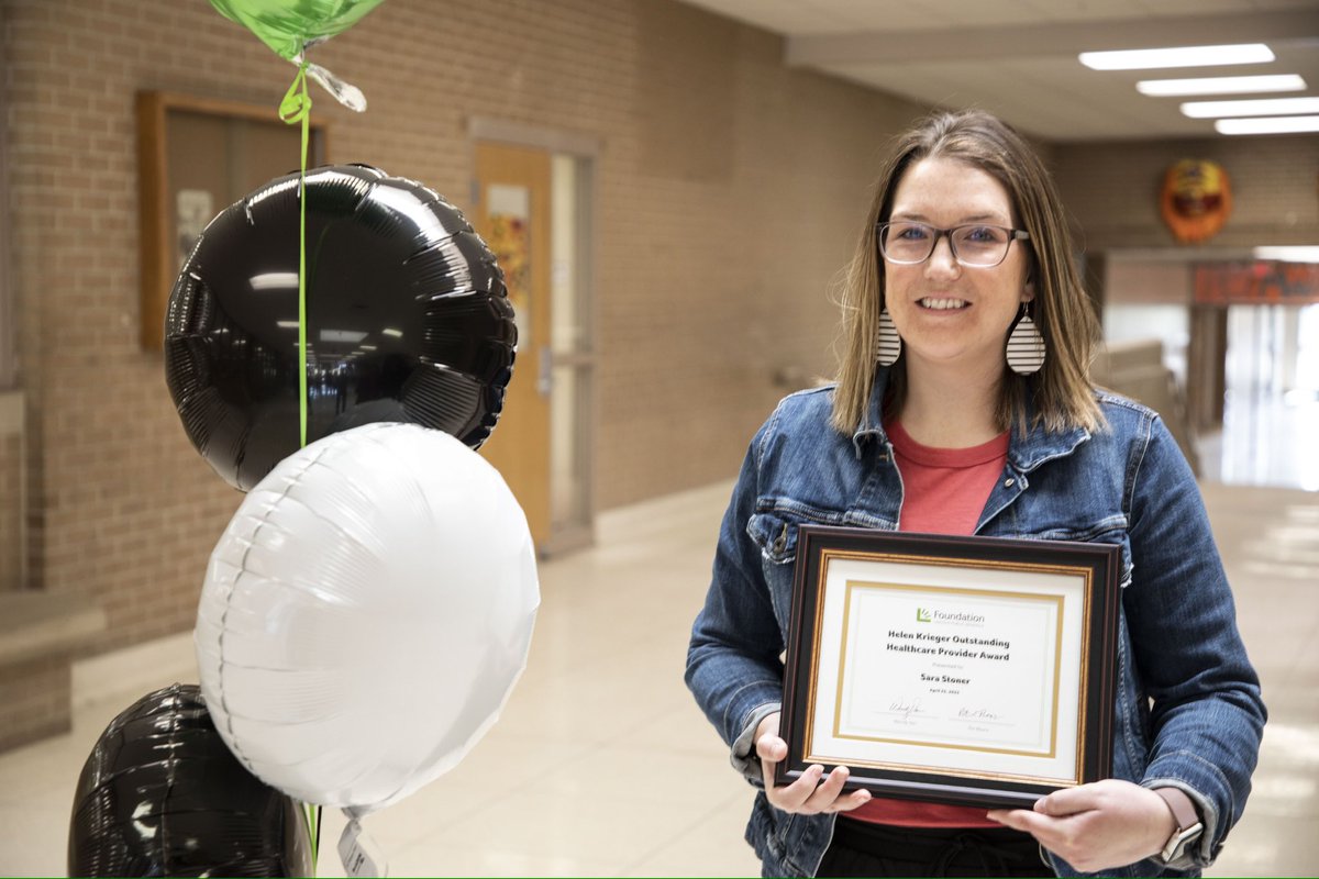 LPSHealthy's tweet photo. We would like to Congratulate Sara Stoner, School Nurse at Goodrich Middle School.  Sara is the recipient of the Helen Krieger Outstanding Healthcare Provider Award. Sara is a School Nurse Leader,  expert in MTSS and student-centered in her practice! Congrats Sara! #lpsproud https://t.co/poJ6pVreFy