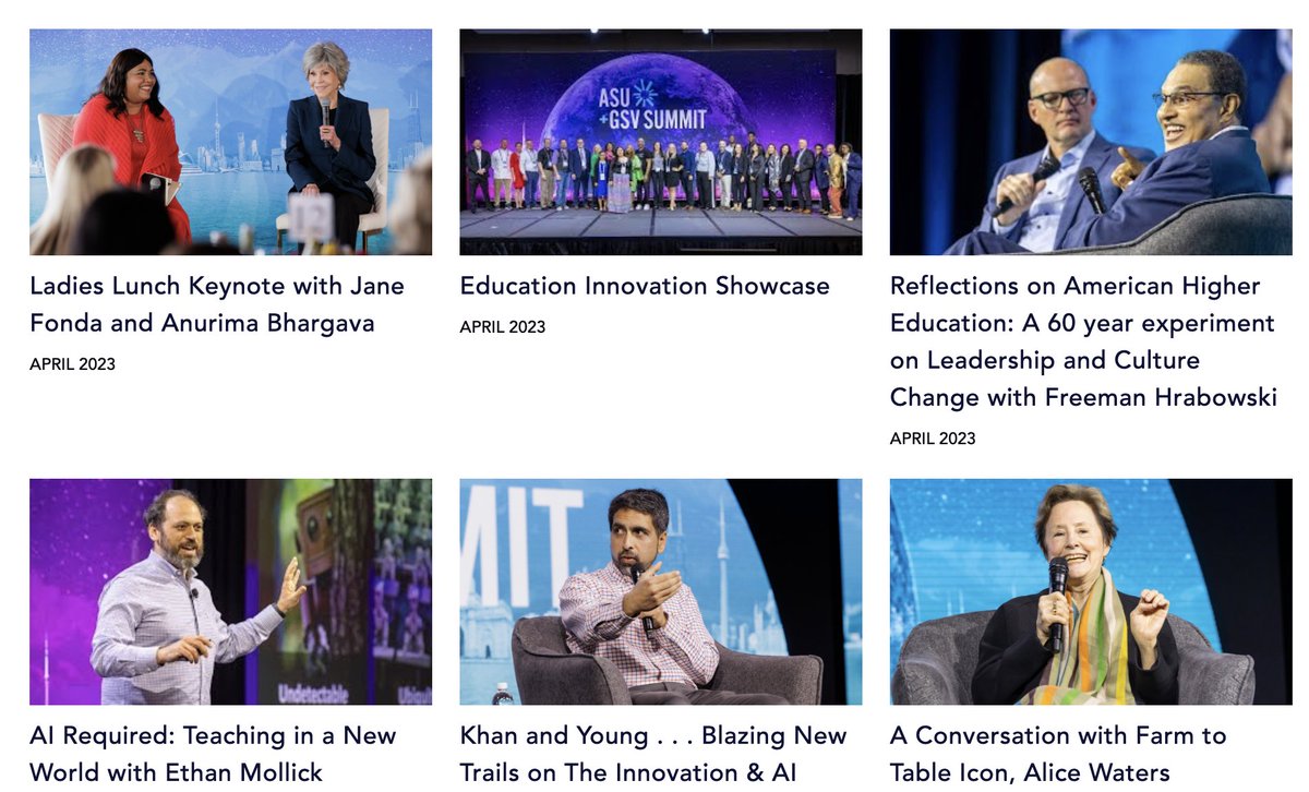 Summit videos are live and available to watch, dive in! asugsvsummit.com/asu-gsv-video-…