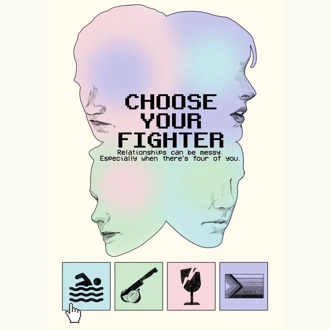 From our friends!

“I love the mess and the heart and the courage and the queer of it” - <a href="/SeanLinnen/">Seán Linnen</a>

Join <a href="/VotiveTheatre/">VotiveTheatre</a> for CHOOSE YOUR FIGHTER, a new drama about polyamory, parties and parents.

📷Tue 9 - Sat 13 May at 7.15pm
📷£8 - £15
📷cptheatre.co.uk/whatson/Choose…