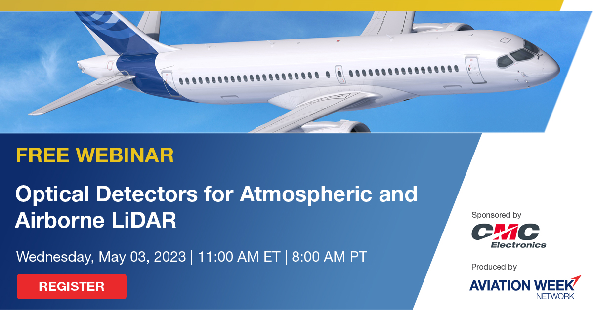 AviationWeek's tweet photo. In this video learning session, you will learn about the key parameters of an #opticaldetector that will give #LiDAR the advanced detection needed for optimum performance. https://t.co/Hf9JzF8luI https://t.co/njl1Ms0fsg