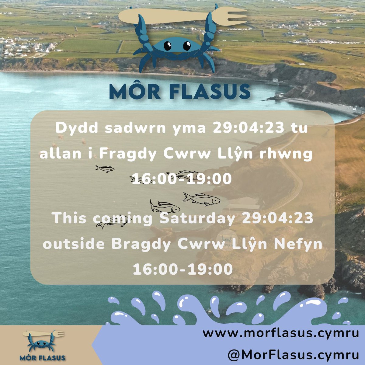 <a href="/morflasus_cymru/">Môr Flasus</a> cynta’r tymor dydd sadwrn yma 29:04:23 tu allan i Fragdy Cwrw Llŷn rhwng  4-7yh 

gallwch archebu rhag siom🦞

<a href="/morflasus_cymru/">Môr Flasus</a> first outing of the season This coming Saturday 29:04:23 outside Bragdy Cwrw Llŷn Nefyn 4-7pm

You can order to avoid disappointment🦞