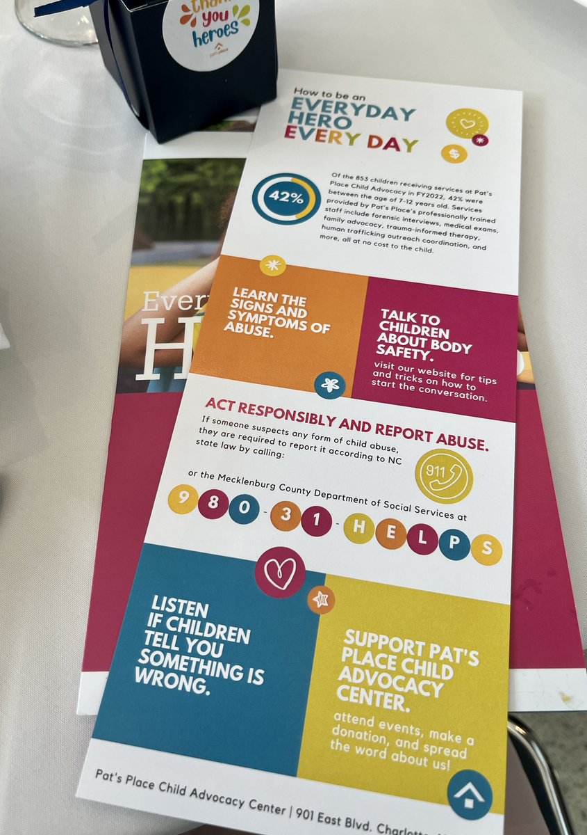 At @PatsPlaceCAC the goal is to take children from victim, to survivor to thriver. Thankful our community has this resource for our families.