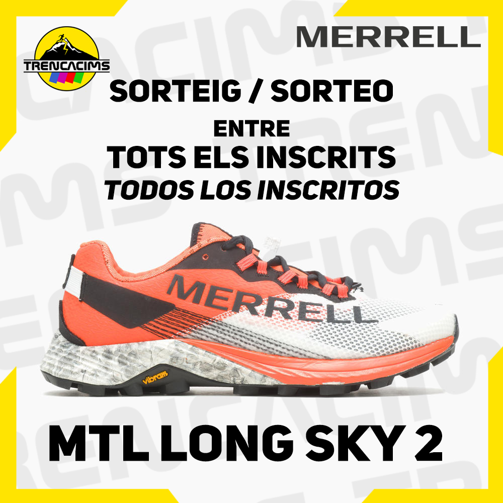 TrencaCimsPauls's tweet photo. ❗SORTEIG ENTRE TOTS ELS INSCRITS❗
👉 Un any més els nostres amics de @merrelleu ens obsequien amb dos parells de la seva sabatilla 🤩 MTL Long Sky 2 (dona i home) per sortejar 🎁 entre totes i tots els inscrits. Durant el cap de setmana es farà el sorteig i entrega als premiats https://t.co/7No5mxk1RG