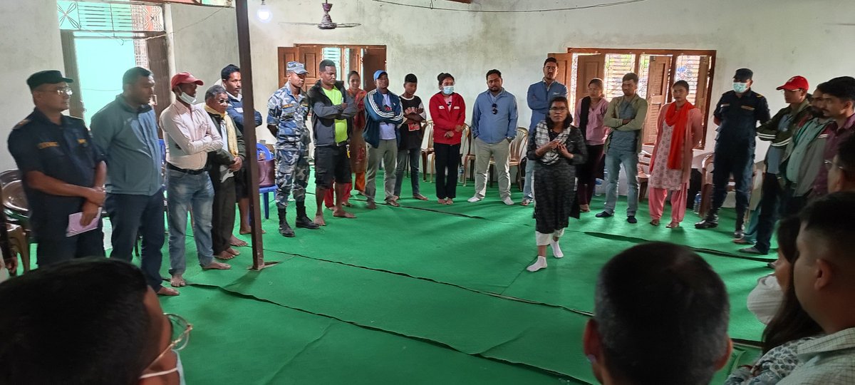 OwdDhana's tweet photo. Together @NepalRedCross & @DanRedCrossNP are leading the way on the #AnticipatoryAction agenda in #nepali
2 days workshop to develop Inclusive early warning communication channel @laljhadimun, #communityengagementandaccountability
#STRONGinDRM #EUAid https://t.co/m4XHLqVE9s