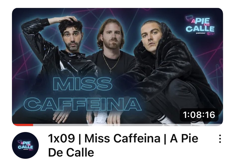 APieDeCallePOD's tweet photo. Ya tienes disponible la entrevista con @misscaffeina en YouTube 👀😯
No te la pierdas: https://t.co/Vk1fzq3lUT
#ApieDeCalle #podcast #Arrwall https://t.co/UUUPSzp2lu