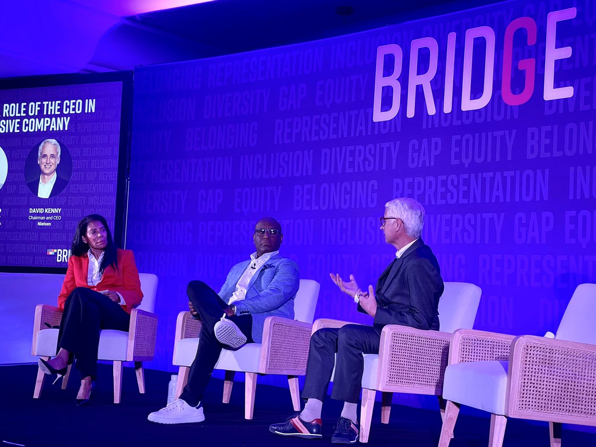 “For Nielsen, one thing that is on our people’s mind is gun safety.  Our people go into other peoples’ homes to do their job. The world doesn’t need more talk (about gun safety) it needs more action!” David Kenny, Chairman and CEO, Nielsen

#WeAreBridge #Bridge2023