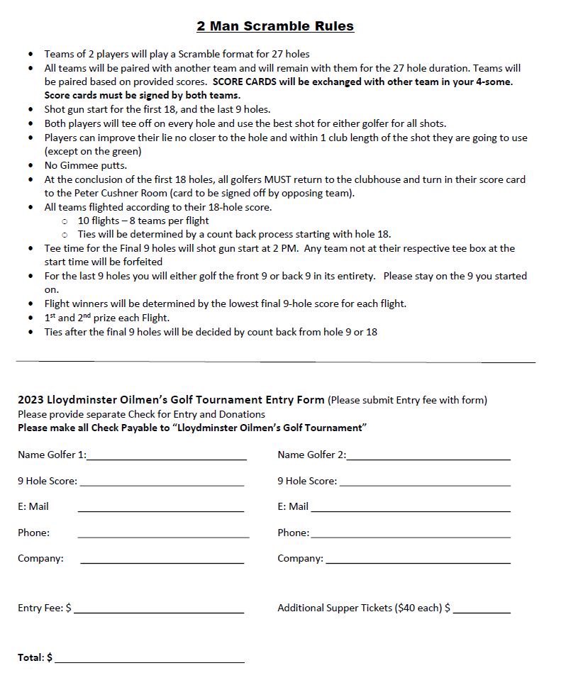 Lloyd Oilmen's Golf tweet media