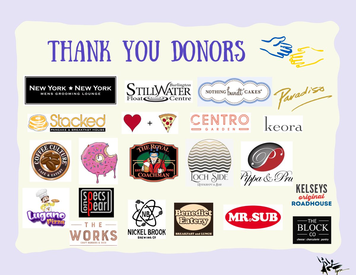 Tyrsa_Dancing's tweet photo. Preview of the businesses who donated to our raffle! 🥰 You can win one of these prizes on Sat Apr 29th from 8:30-1! We’re raising money for both Ukraine &amp; Tyrsa! ❤️Thanks again and go support them! 
#Tyrsa #Burlington #notforprofit #garagesale #raffle #prizes #shoplocal https://t.co/XIGtEmJk3a