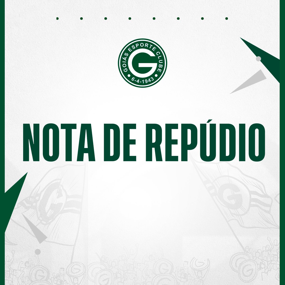 goiasoficial's tweet photo. O Goiás Esporte Clube repudia a fala proferida pelo comentarista da Rede Bandeirantes de Televisão (BAND) no programa Jogo Aberto, apresentado na última segunda-feira (24).

Ulisses Costa, antes de falar uma sandice como “o Goiás não é nada”, deveria saber que mesmo com todas as dificuldades, com todas as desvantagens financeiras, políticas e midiáticas, o Goiás Esporte Clube é TUDO para milhões de esmeraldinos.

O que se espera de um profissional de imprensa é que ele seja imparcial, bem informado e, no mínimo, que saiba tratar com respeito as instituições.  

O Goiás Esporte Clube, que completou 80 anos em 06 de abril deste ano, foi fundado em 1943. De lá pra cá, se tornou o maior clube do Centro-Oeste e, mesmo com todas as dificuldades de não estar no eixo sudeste, conseguiu conquistas e protagonismo: Bi-campeão brasileiro, Pentacampeão Goiano, Tricampeão da Copa Centro-Oeste, 28 vezes campeão estadual, 42 participações no Brasileirão; além de ter sido: Vice-campeão da Sul-Americana e Vice-campeão da Copa do Brasil.

O Maior Clube do Centro-Oeste não aceitará comentários irresponsáveis e desrespeitosos proferidos por quem deveria valorizar o futebol.