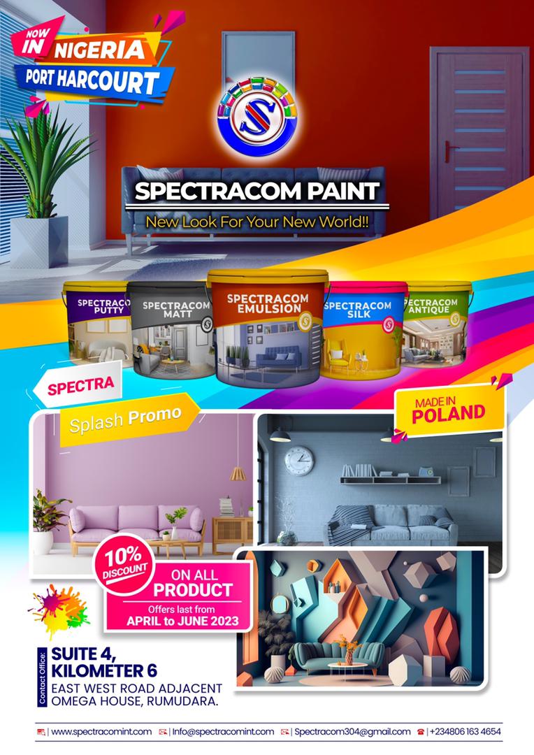 SComng's tweet photo. New Look For Your New World!!
place order now for the best paint quality
spectracom Paint!! For Your New Home!!!
#spectracom
#spectracompaint
#spectracomlimited
#spectracomrealestate https://t.co/Tf01x9Dgw9