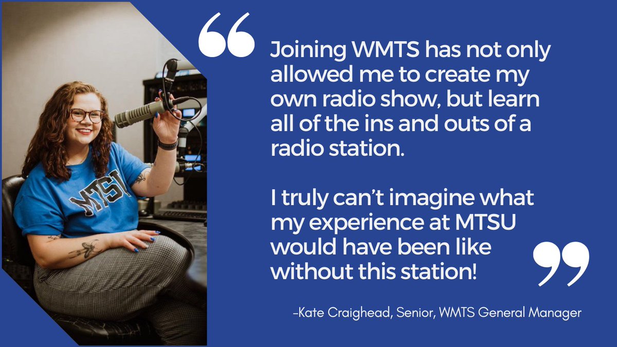 MTSU School of Media and Entertainment can provide unimaginable experiences @MTSU_SOJSM #MTSU #SoJSM #broadcasting