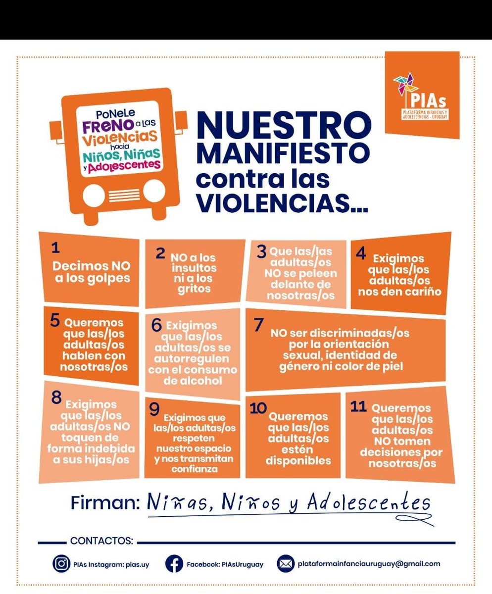 CDNURUGUAY's tweet photo. #PoneleFrenoAlasViolencias #DiaInternacionalContraElMaltratoInfantil 
👉Conoce nuestro comunicado en: https://t.co/z2VnSHChid https://t.co/MVl4sDlTWt