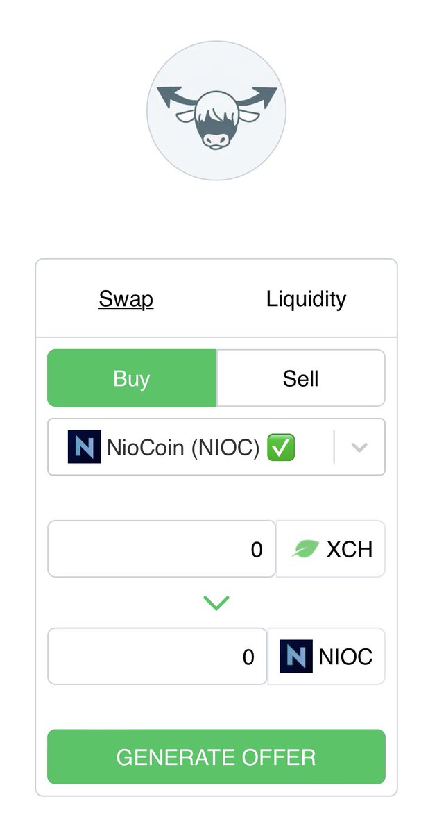 NioCoinInfo's tweet photo. Move over ๐ฆ & ๐ฃ thereโs a new ๐ in town and itโs just listed $NIOC ๐
Buy, Sell or Provide Liquidity right now via @TibetSwap - https://t.co/RkuGoRCbA8
#NioCoin #NIOC #XCHCat2 #Chia #AMM #DeFi #XCH https://t.co/wP8yV5dLBN