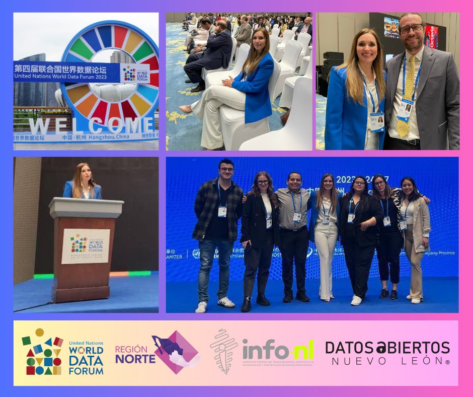 📢Junto a representantes de +150 países, la Comisionada Presidente del @INFONLMX -@MaTeresaTrevino, compartió la iniciativa #DatosAbiertosNL en el @UNDataForum .
🇺🇳🇨🇳🇲🇽

👏👏👏

#OpenData
#Hangzhou
#DataPartnerships 
#DataInnovation