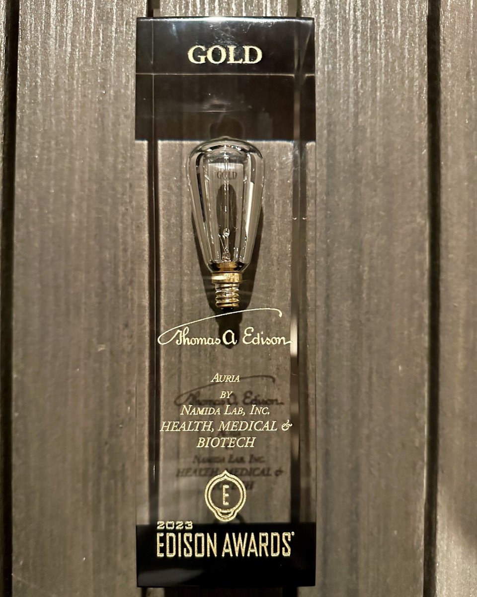 NamidaLab's tweet photo. Namida Wins Top Intelligent Diagnostics Award for Auria® at Prestigious 2023 Edison Awards™ Honors

https://t.co/iVrHO4awld

@EdisonAwards

#EdisonAwards
#EA2023
#breastcancerawareness
#womenshealth
#breastcancerprevention
#athomescreening
#poweroftears https://t.co/v7Y9xwloCO