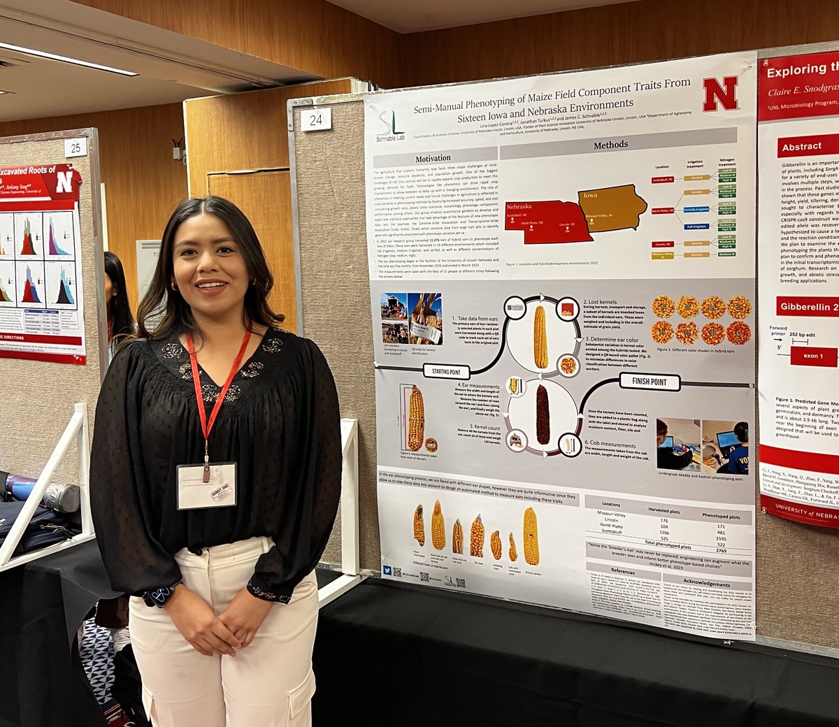 Schnable Lab (@schnablelab) on Twitter photo Lina Lopez-Corona (<a href="/LinaLpzc/">Lina López C</a>)'s first poster presentation EVER at the Nebraska Plant Science Symposium. Did a great job! (1st of three first posters from our lab today). Lina Lopez-Corona (<a href="/LinaLpzc/">Lina López C</a>)'s first poster presentation EVER at the Nebraska Plant Science Symposium. Did a great job! (1st of three first posters from our lab today).