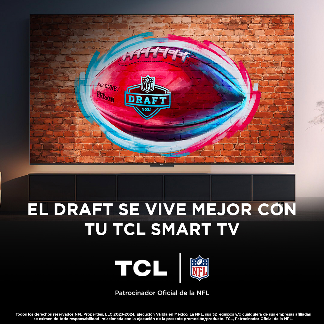 tclmex's tweet photo. El deporte más grande merece vivirse en una TCL ¿Están listos para disfrutar al máximo del Draft de la NFL 2023?

#NFLconTCL #TCLInspireGreatness https://t.co/gvIWZ6k2EM