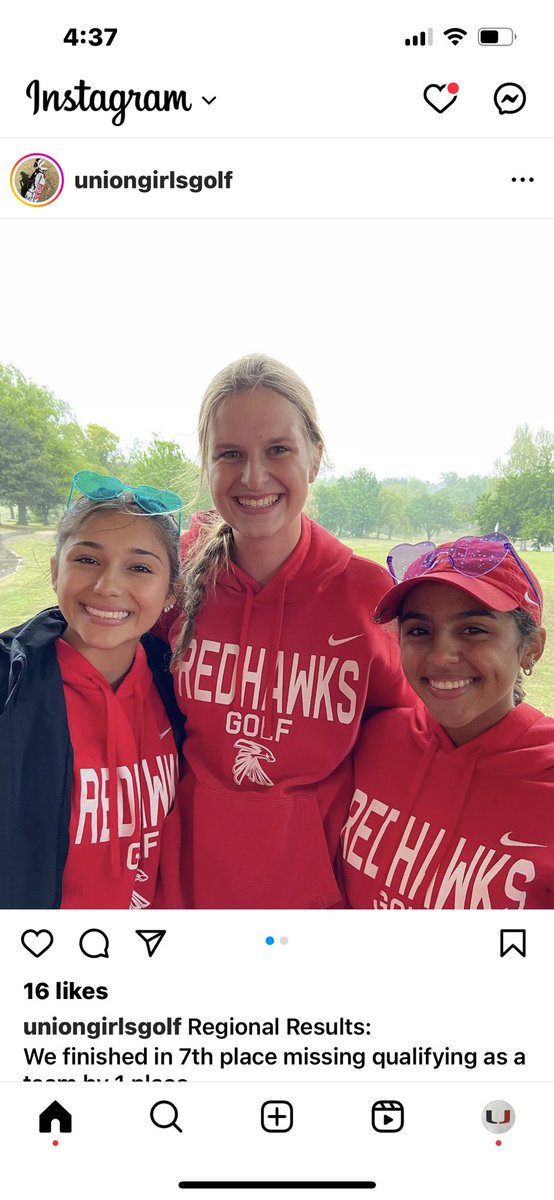 Union_Athletics's tweet image. Congrats to @uniongirlsgolf for enduring today’s cold, windy, and rainy conditions!  Looking forward to watching Helena, Avery, and Amy in next week’s state tournament at Meadowbrook!