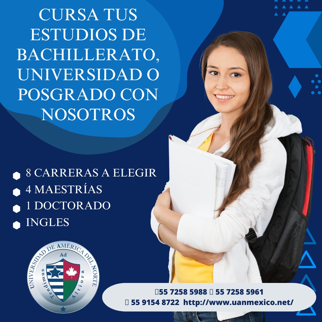 ¿Estas buscando donde estudiar y tu presupuesto no te alcanza?
En la Universidad de América del Norte, tenemos la beca que necesitas para continuar con tus estudios y no dejes ese crecimiento personal y profesional por el que estas luchando.