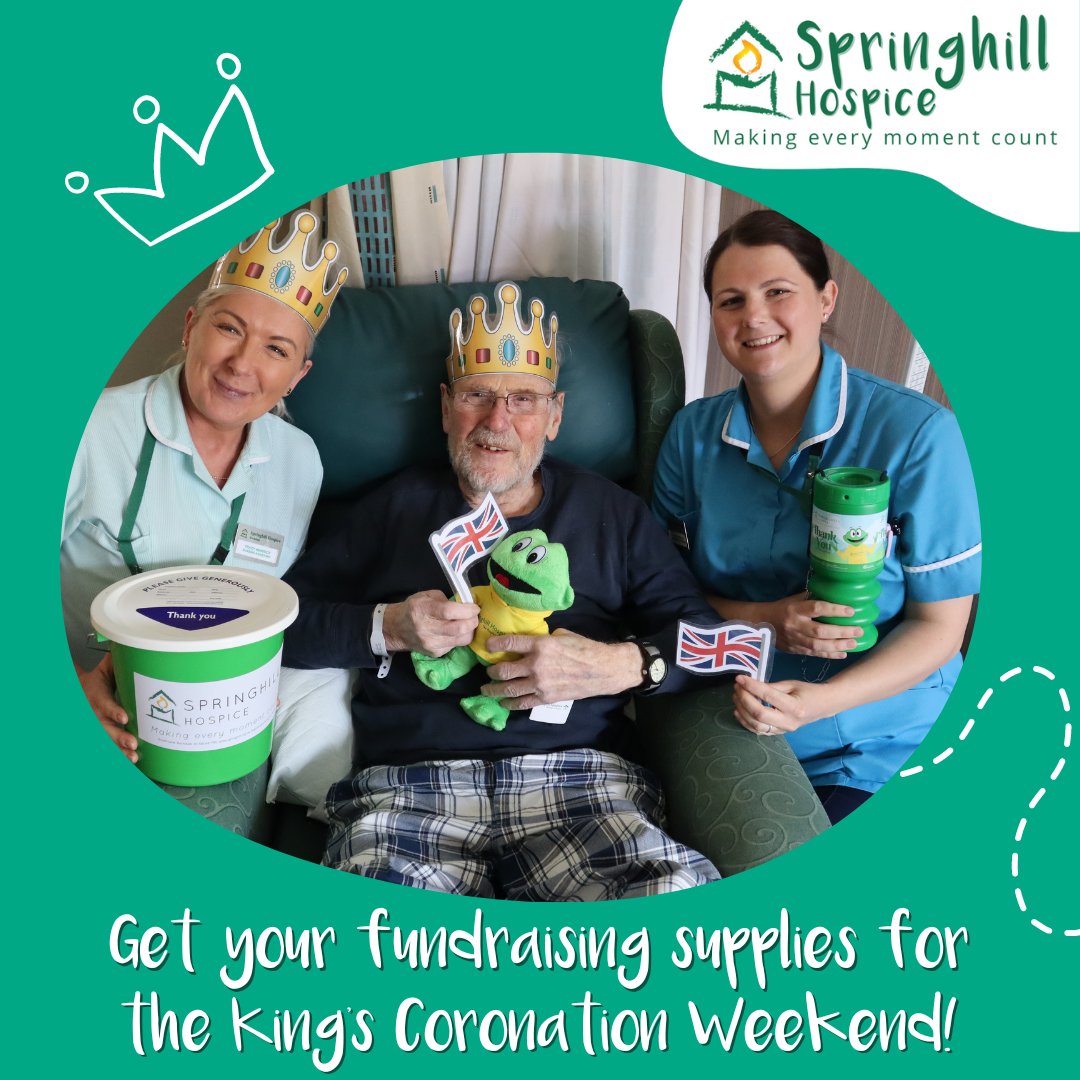 If you’re attending a royally fabulous event to celebrate this Coronation weekend, we’d love to be involved! 👑 Simply complete our online form at springhill.org.uk/fundraising-fo… before 4pm Friday 5th May and we can provide you with all our fundraising essentials! 🎈