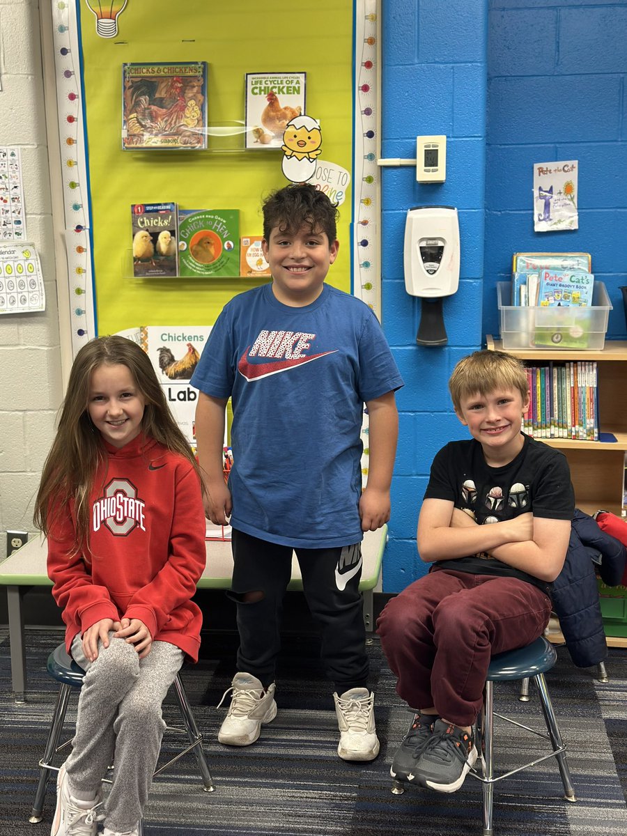 This Crew finished their assignment today! Their job was to read two non-fiction books to the school! They are naturals!! The videos will air this week in our morning announcements! 🐣 #hcsdinnovate