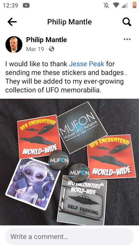 AATPeak's tweet photo. Get Your Official "UFO Encounters World-Wide" Stickers & MUFON Pins ONLY $3 each OR Get A Mix of 5 Stickers &or Pins for ONLY $10 & FREE Shipping! DM for Inquiry! Proceeds go to Research! #ufotwitter #uaptwitter #Stickers #Stickerline #podcast #podcaststickers #UAP #UFO #Ufology https://t.co/Nqzq1hauJh