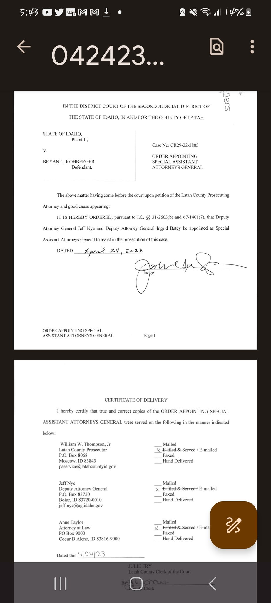 Jennifer Coffindaffer on Twitter "Finally, the prosecution will have