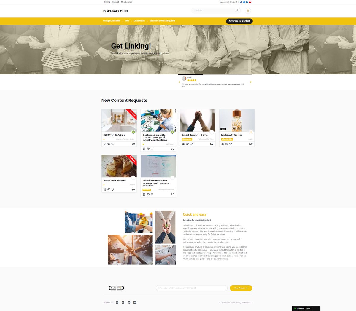 links_build's tweet photo. https://t.co/vkuYrZ5wkZ

Looking to post quality content in return for a backlink or two.. this site helps you connect with affiliate businesses. 
If you are a specialist looking for quality backlink opportunities check this out! 
#ContentCreator #buildlinks #networking #Content https://t.co/AVIFXe3oDS