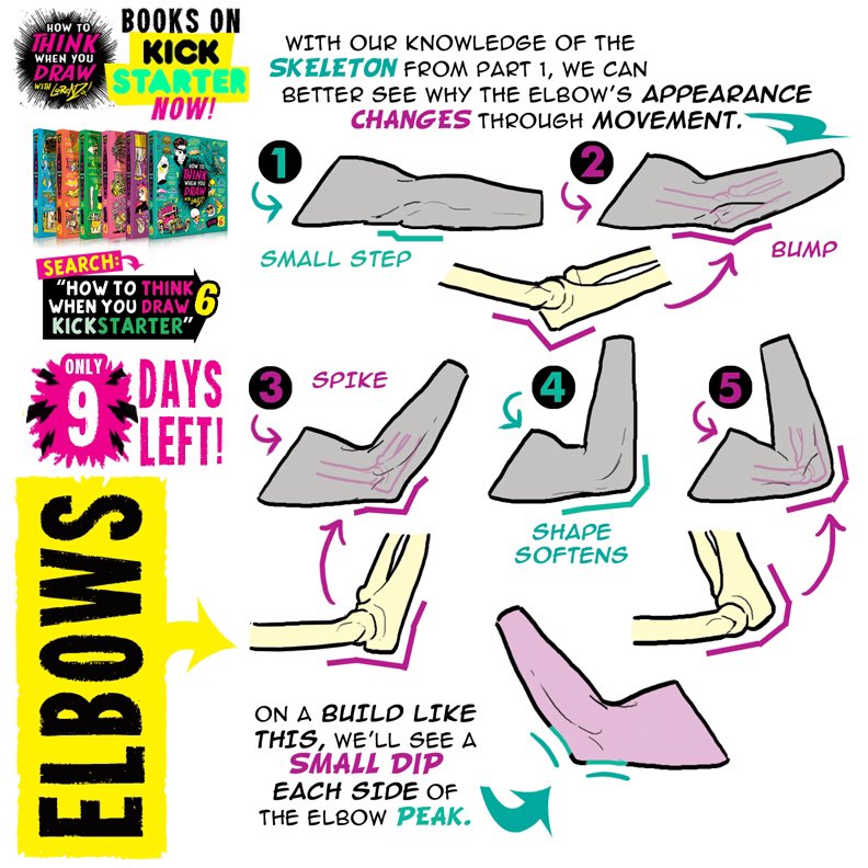 EtheringtonBros's tweet photo. ELBOWS from my tutorials BOOKS, which are ABOUT TO SELL OUT on Kickstarter RIGHT NOW! NOT available ANYWHERE in shops or online outside of Kickstarter! ALL BOOKS WILL SELL OUT by the end of the campaign! Get yours before they all go, only HERE: https://t.co/kbiorjNHcP https://t.co/PfD8cbbBMl