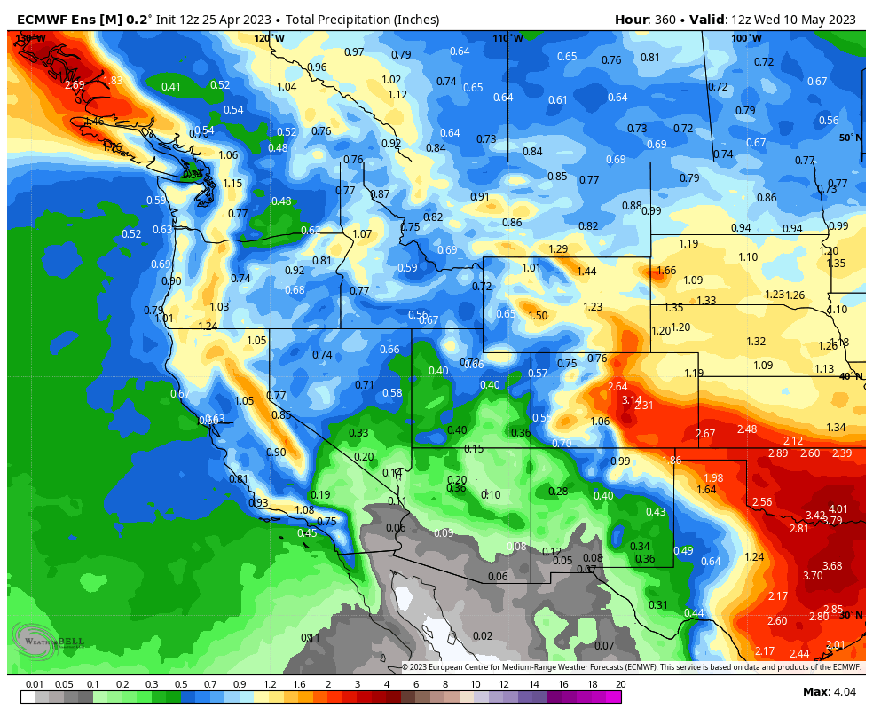 realwxforecast's tweet photo. Quick Update Followers - As I discussed a few days ago, the pattern for the West Coast is really going to do a 180, and flip cold and somewhat active. Check out the models below for the beginning and middle of the May. I know some folks are not going to like this, but as I discussed the other day, there might be some rain in the forecast and snow. Unreal, after the major warmup/snow melt later this week. Crazy stuff is brewing. Another foot in the Sierra Nevada's over 7000 feet?? Winter is not over! Stay tuned for more updates later tonight, as the pattern shift evolves.