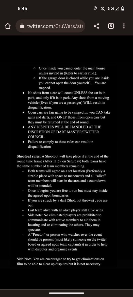 CruWars's tweet photo. Rules refresher https://t.co/QJ8dDqdTBr
