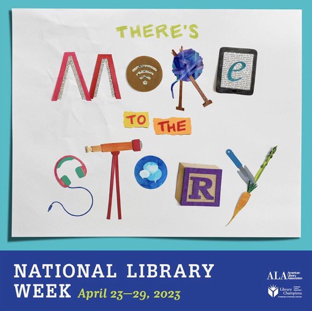 VeroRodz7's tweet photo. Happy National Library Week!! Just a librarian providing space for our students to learn and explore! #PYPLibrarian #HCISDLibraries #BreakfromTesting #TheresMoreToTheStory https://t.co/2NQ3y2O5VZ