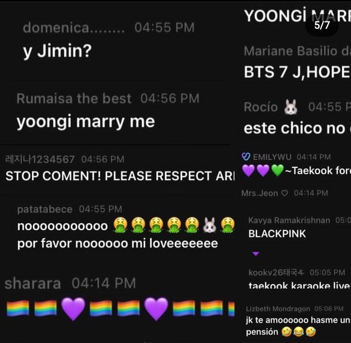 ddoyikiss's tweet photo. ¿Esto es el fandom army en la actualidad?.
-falta de stream
-todo está decayendo
-"yoongi marry me"
-"jikook", "taekook".
-ships.
-falta de respeto hacia la intimidad de los chicos.
Ya chicos, la mayoría de ARMY somos grandes, maduremos dale, y lo q paso con las llamadas de JM?. https://t.co/7g4ksTfk4O