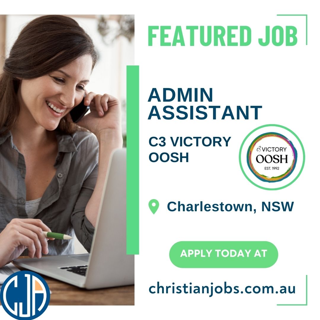 [NSW] NOW HIRING - Admin Assistant at C3 Victory OOSH. View or apply via the link ow.ly/Emjj50NRfa3

#ChristianjobsAU #Christianjobsaustralia #ChristianJobs #christiancareers #ethicaljobs #Schooljobs #assistantjobs #aussiechristians #adminjobs #jobseeker
