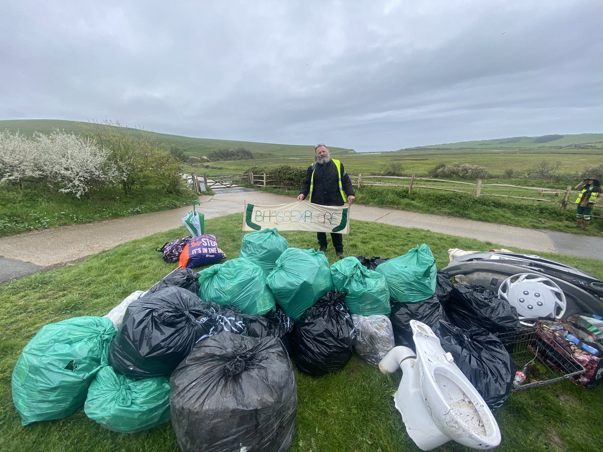Take your rubbish home… collected in one morning at my favourite place in #sussex #cuckmerehaven Take your rubbish home!!!