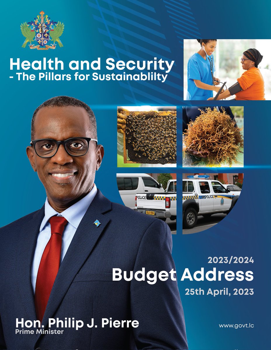 maundylewis's tweet photo. Click the link below to view the Prime Minister, Hon. @PhilipJPierreLC 2023/24 Budget Address 

https://t.co/rZihJpTukj https://t.co/LvUngHXvHb