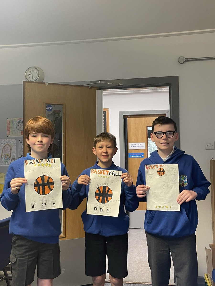 MilnathortPS's tweet photo. The first session of our P6 led
basketball 🏀 club was an amazing success. Well done! #skillsforlearninglifeandwork #pupilled #proud #slamsunk https://t.co/h1IZYxHTJX