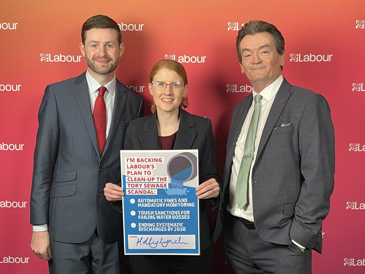 The River Calder is officially the second most sewage-polluted river in England. It’s a disgrace. Labour has a plan to clean up our rivers but the Government voted it down today. Sewage flowed into the river for 27,901 hours in 2021. It has to stop.