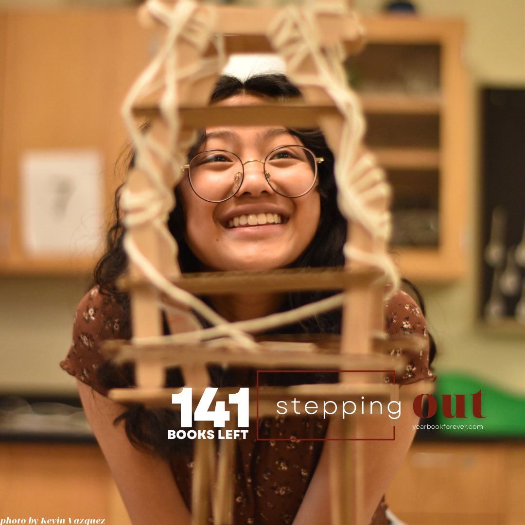 The countdown begins, only THREE days left to buy your yearbook and only 141 books left. Buy yours today! #steppingout