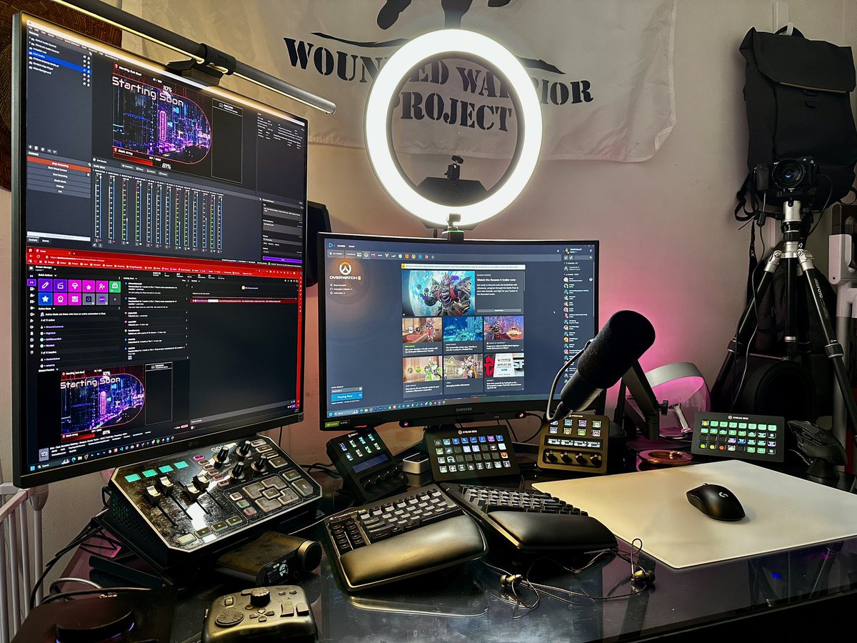 Some people wanted to see a different view so here yah go. Going live soon on @PlayOverwatch with @tobiigaming #eyetracking on so you can see how bad my aim is 😉😉😉 @elgato @RegimentGG @EarthworksAudio @tchelicongaming @LogitechG @KinesisGaming @SkyPADgg @jdslabs