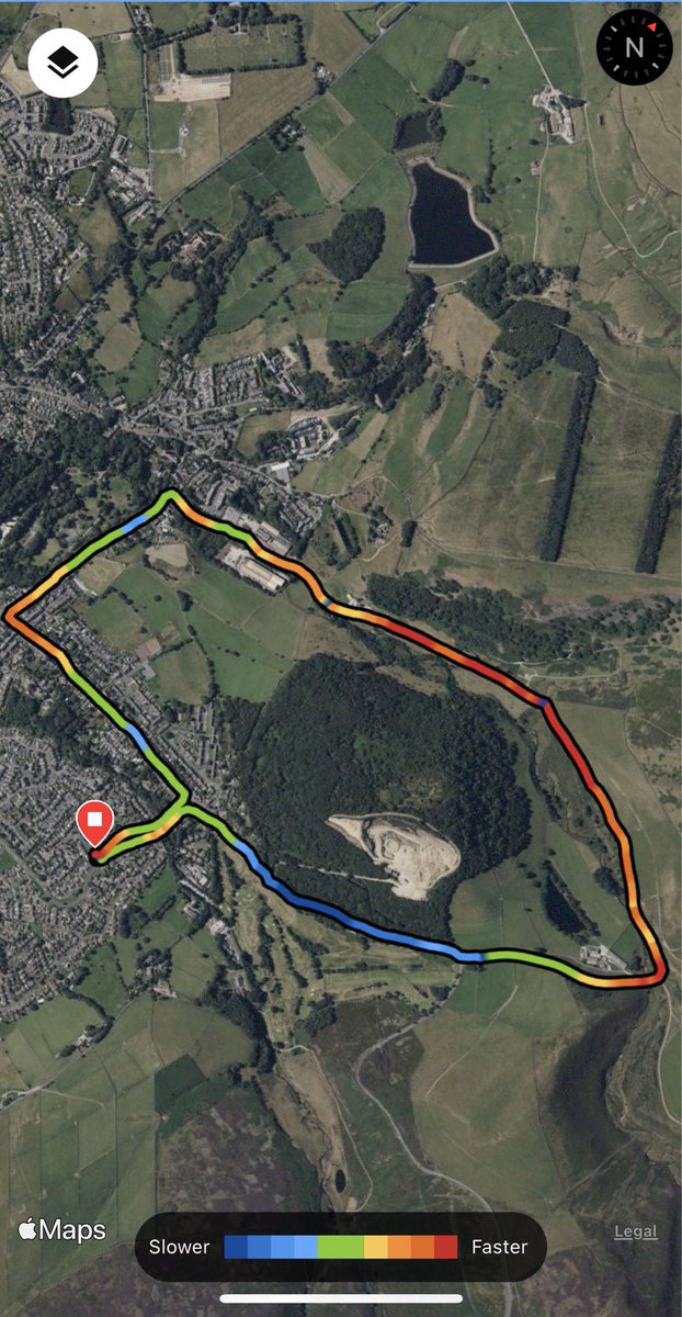 Dunkie5150's tweet photo. Guess which bits are downhill… #MossyLea @GarminUK #Forerunner235 https://t.co/CiftoW8LWh